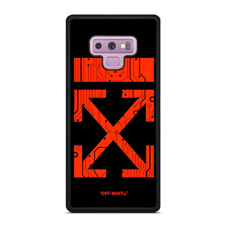 OFF WHITE RED CIRCUIT Samsung Galaxy Note 9 Case