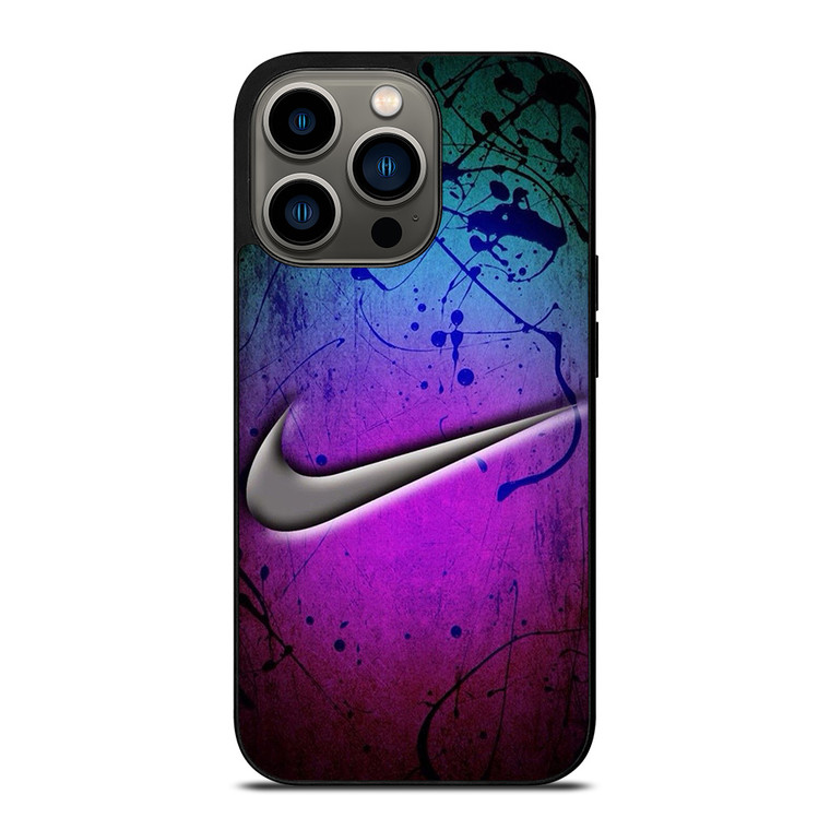 NIKE LOGO GREEN VIOLET iPhone 13 Pro Case