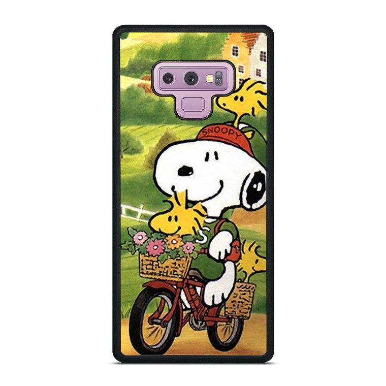 SNOOPY THE PEANUTS BICYCLE Samsung Galaxy Note 9 Case