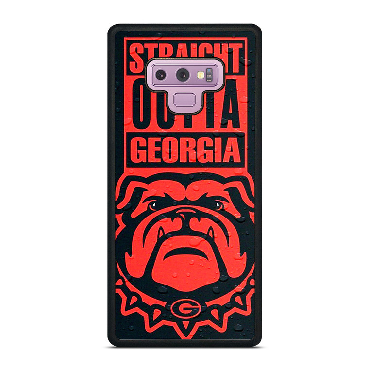 STRAIGHT OUTTA GEORGIA BULLDOGS DAWGS Samsung Galaxy Note 9 Case