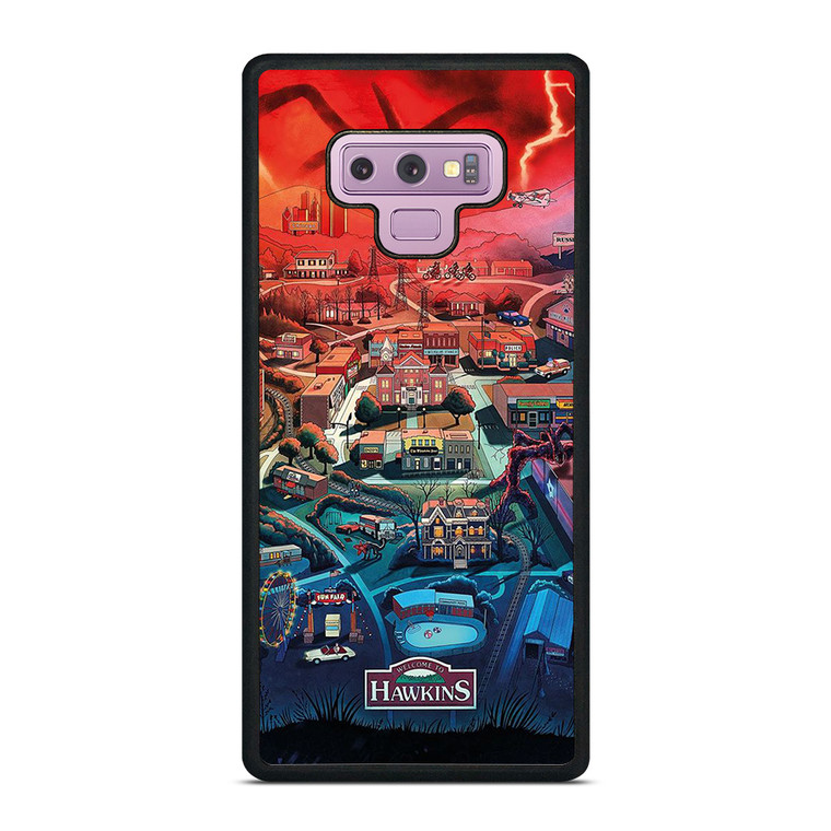 STRANGER THINGS WELCOME TO HAWKINS CARTOON Samsung Galaxy Note 9 Case