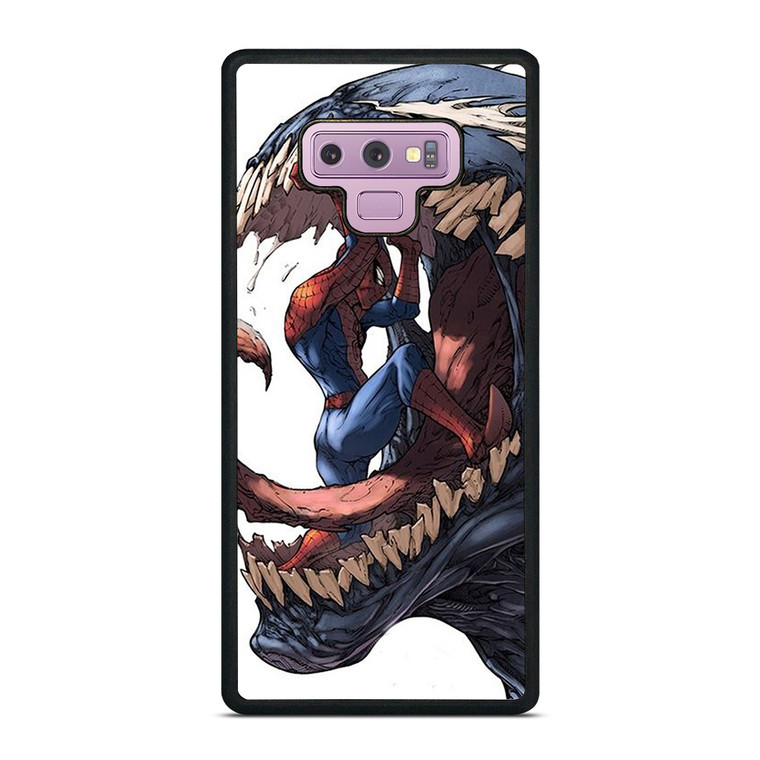 VENOM VS SPIDERMAN MARVEL CARTOON Samsung Galaxy Note 9 Case