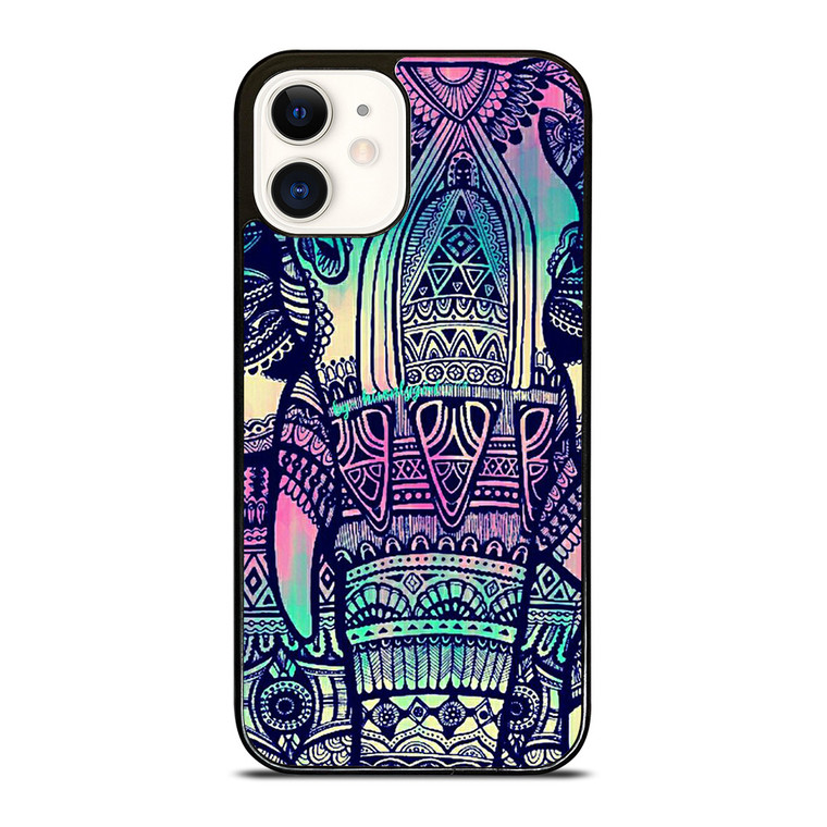 TRIBAL AZTEC ELEPHANT iPhone 12 Case