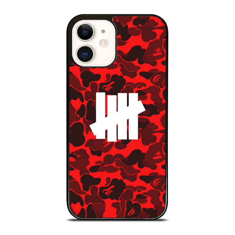 UNDEFEATED BAPE CAMO RED iPhone 12 Case