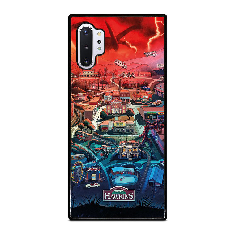 STRANGER THINGS WELCOME TO HAWKINS CARTOON Samsung Galaxy Note 10 Plus Case