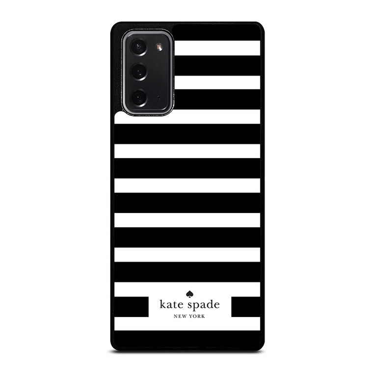 KATE SPADE NEW YORK BLACK WHITE STRIPES Samsung Galaxy Note 20 Case