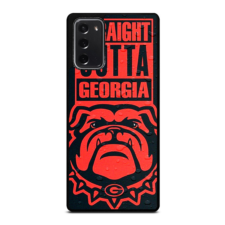 STRAIGHT OUTTA GEORGIA BULLDOGS DAWGS Samsung Galaxy Note 20 Case