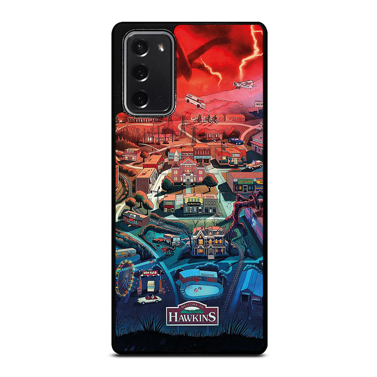 STRANGER THINGS WELCOME TO HAWKINS CARTOON Samsung Galaxy Note 20 Case