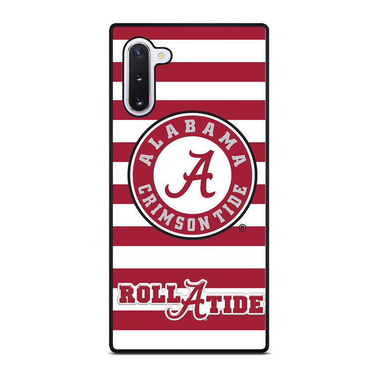 ALABAMA CRIMSON TIDE ROLL A TIDE STRIPE LOGO Samsung Galaxy Note 10 Case