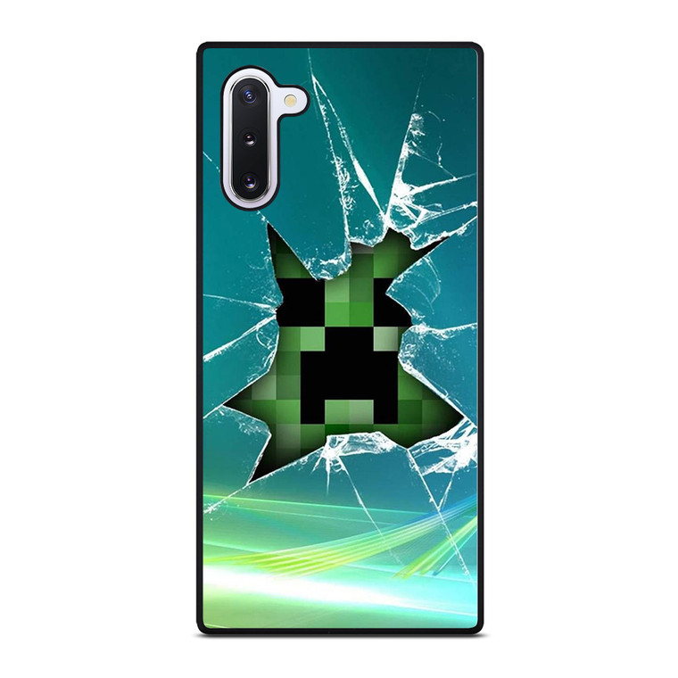 CREEPER MINECRAFT BROKEN GLASS Samsung Galaxy Note 10 Case