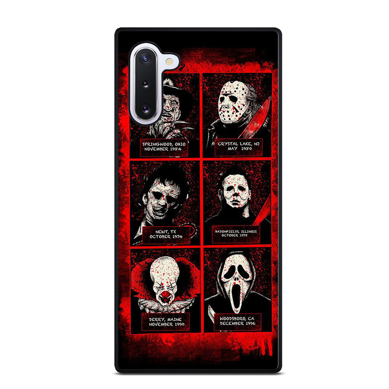 HORROR MOVIES VILLAIN CHARACTERS Samsung Galaxy Note 10 Case