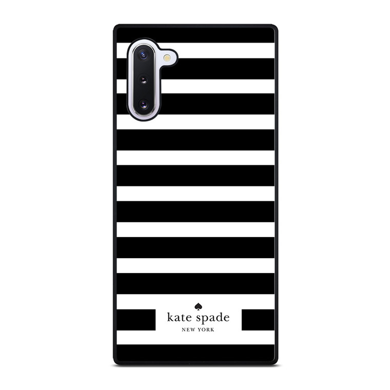 KATE SPADE NEW YORK BLACK WHITE STRIPES Samsung Galaxy Note 10 Case
