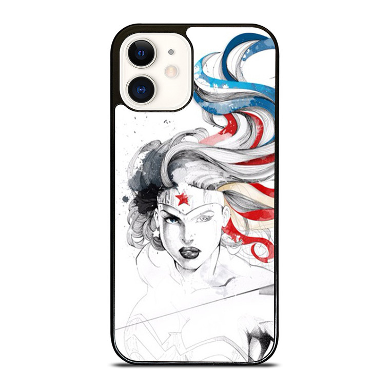 WONDER WOMAN SKETCH iPhone 12 Case WONDER WOMAN SKETCH iPhone 12 Case