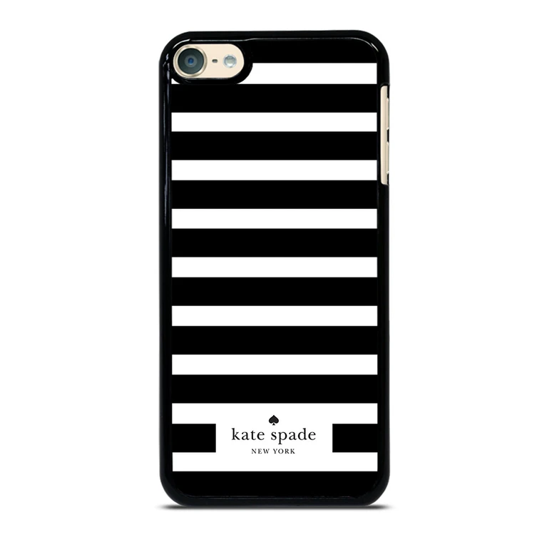 KATE SPADE NEW YORK BLACK WHITE STRIPES iPod Touch 6 Case