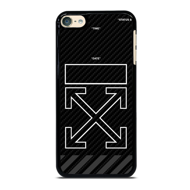 OFF WHITE BLACK CARBON iPod Touch 6 Case