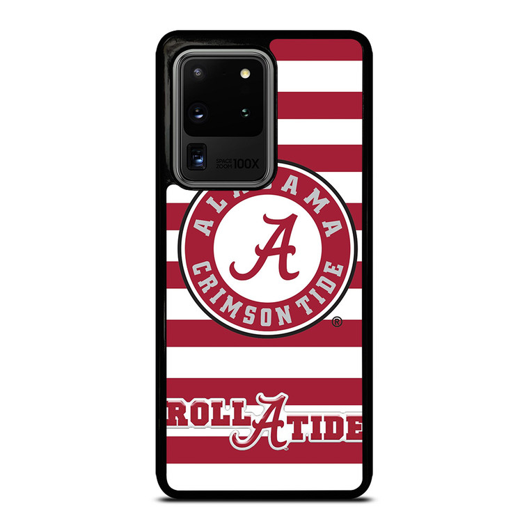 ALABAMA CRIMSON TIDE ROLL A TIDE STRIPE LOGO Samsung Galaxy Note 20 Ultra Case