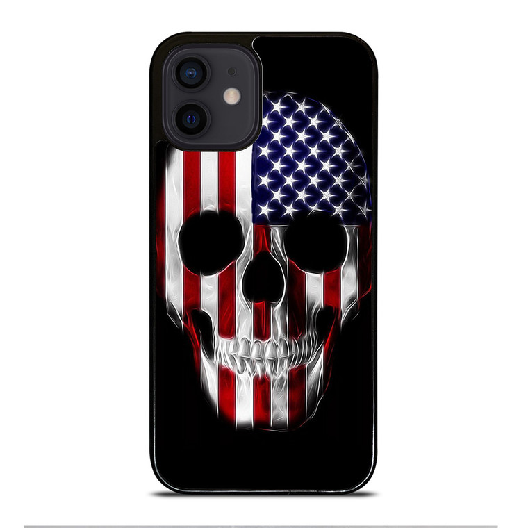 AMERICAN FLAG SKULL METAL iPhone 12 Mini Case