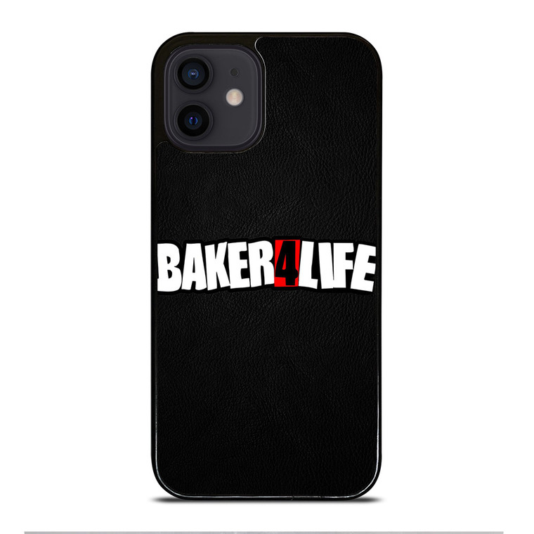 BAKER 4 LIFE LEATHER LOGO iPhone 12 Mini Case