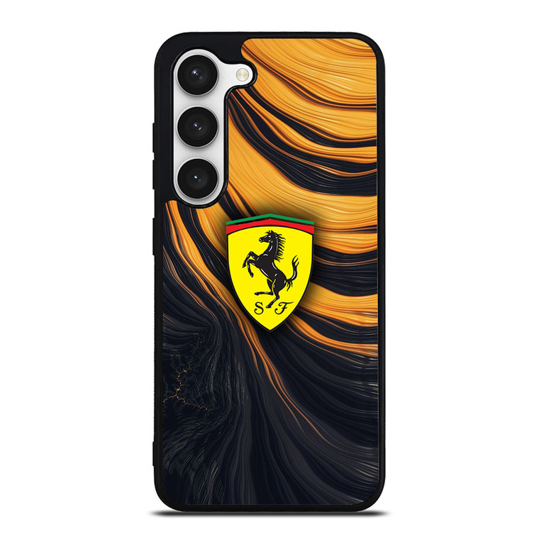 FERRARI LOGO YELLOW LIQUID Samsung Galaxy S23 Case