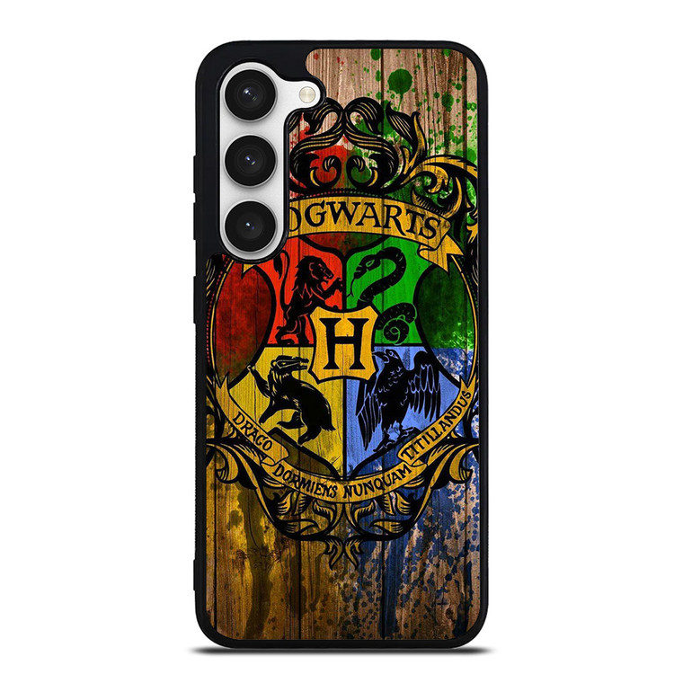 HOGWARTS HARRY POTTER LOGO WOOD Samsung Galaxy S23 Case