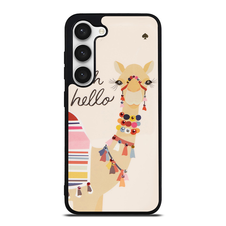 KATE SPADE CAMEL OH HELLO Samsung Galaxy S23 Case