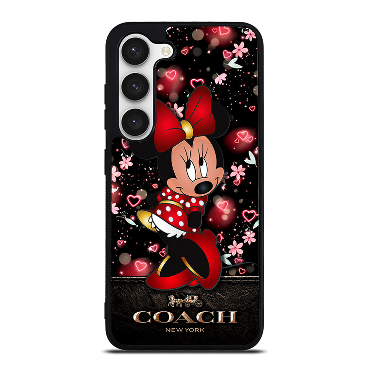 MINNIE MOUSE COACH FLOWERS Samsung Galaxy S23 Case