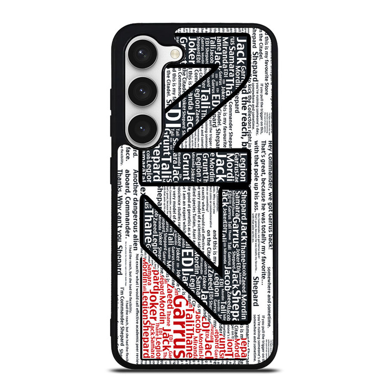 N7 MASS EFFECT LOGO TYPOGRAPHY Samsung Galaxy S23 Case