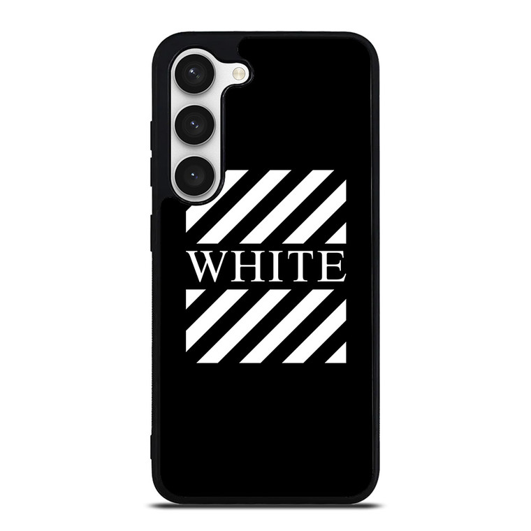 OFF WHITE LOGO CENTER STRIPE Samsung Galaxy S23 Case