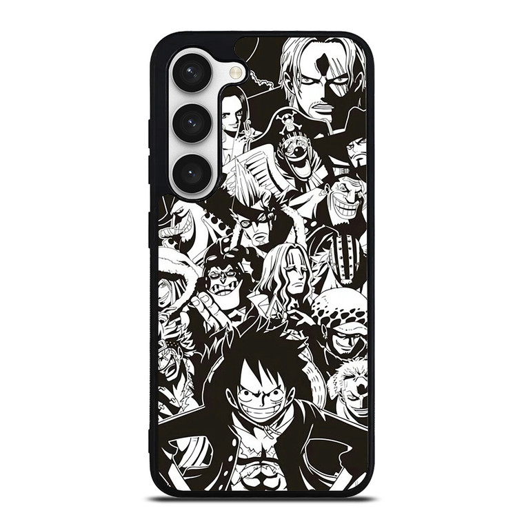 ONE PIECE CHARACTER BLACK WHITE Samsung Galaxy S23 Case
