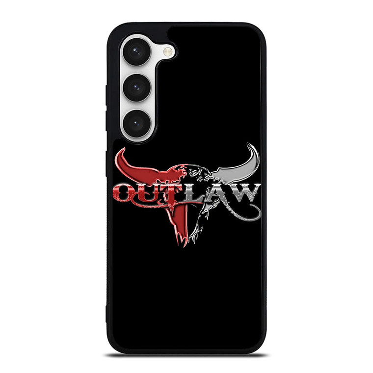 OUTLAW LOGO RED SILVER METAL Samsung Galaxy S23 Case