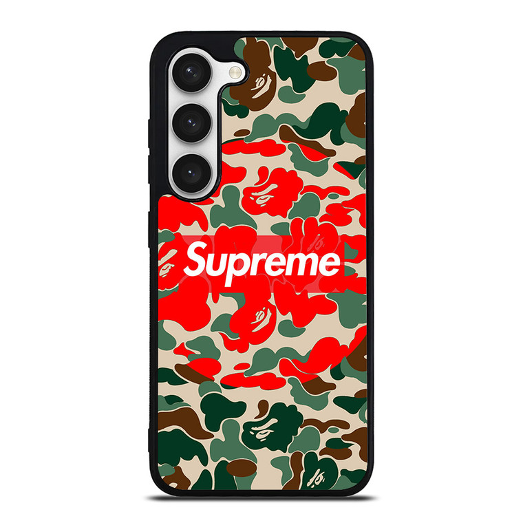 SUPREME BAPE CAMO Samsung Galaxy S23 Case