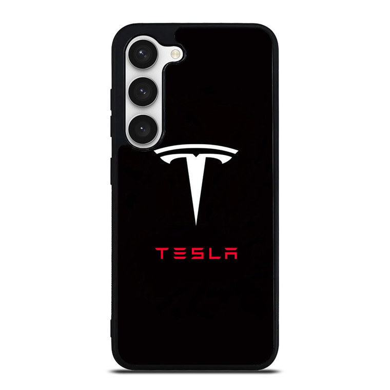 TESLA ELECTRIC CAR LOGO Samsung Galaxy S23 Case