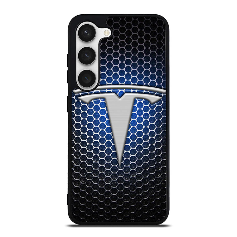 TESLA LOGO BLUE LIGHT Samsung Galaxy S23 Case
