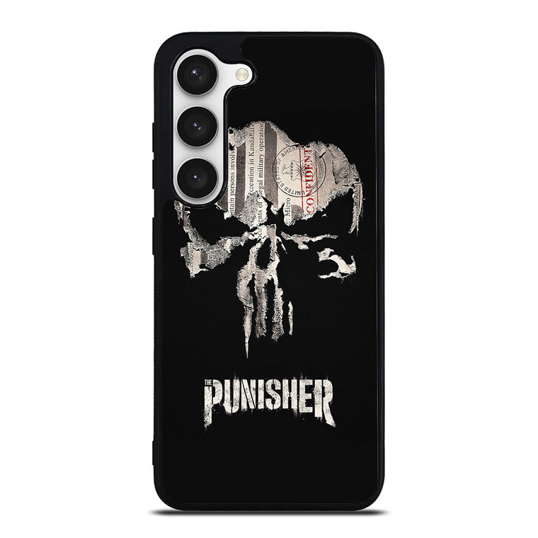 THE PUNISHER SKULL PAPER EFFECT ARTWORK Samsung Galaxy S23 Case