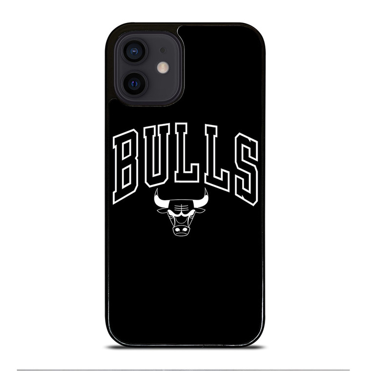CHICAGO BULLS LOGO BLACK iPhone 12 Mini Case
