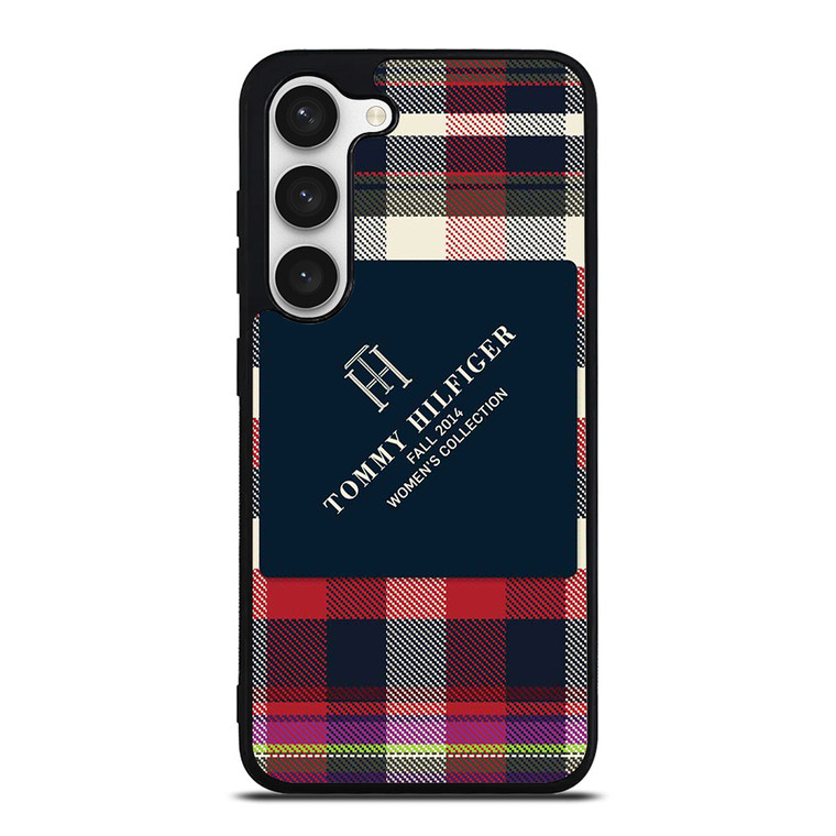 TOMMY HILFIGER RED BLACK PATTERN Samsung Galaxy S23 Case