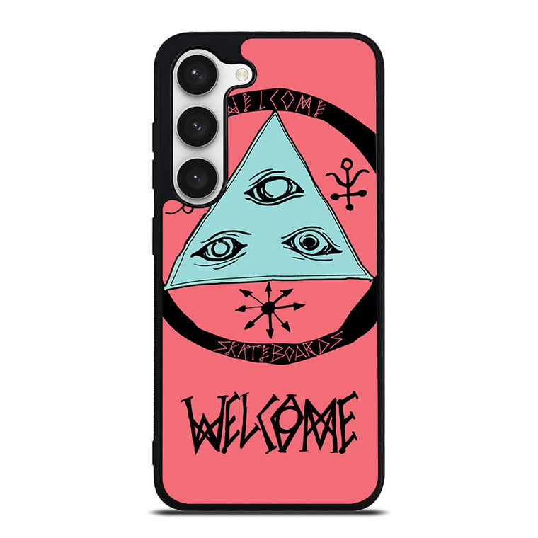 WELCOME SKATEBOARDS LOGO PINK Samsung Galaxy S23 Case