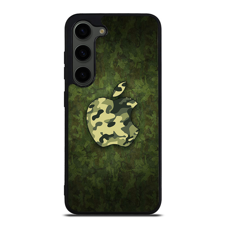 APPLE LOGO CAMO GREEN Samsung Galaxy S23 Plus Case