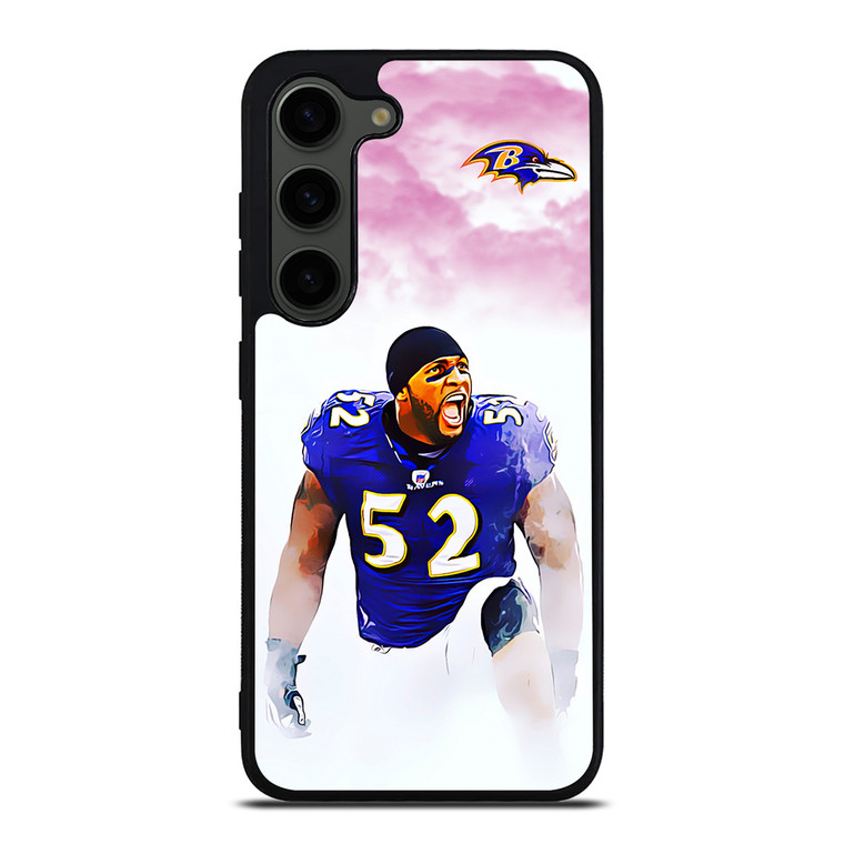 BALTIMORE RAVENS RAY LEWIS 52 Samsung Galaxy S23 Plus Case