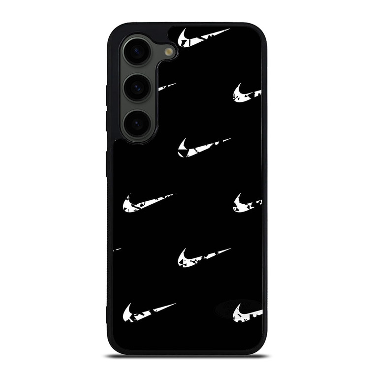 BLACK NIKE LOGO PATTERN Samsung Galaxy S23 Plus Case