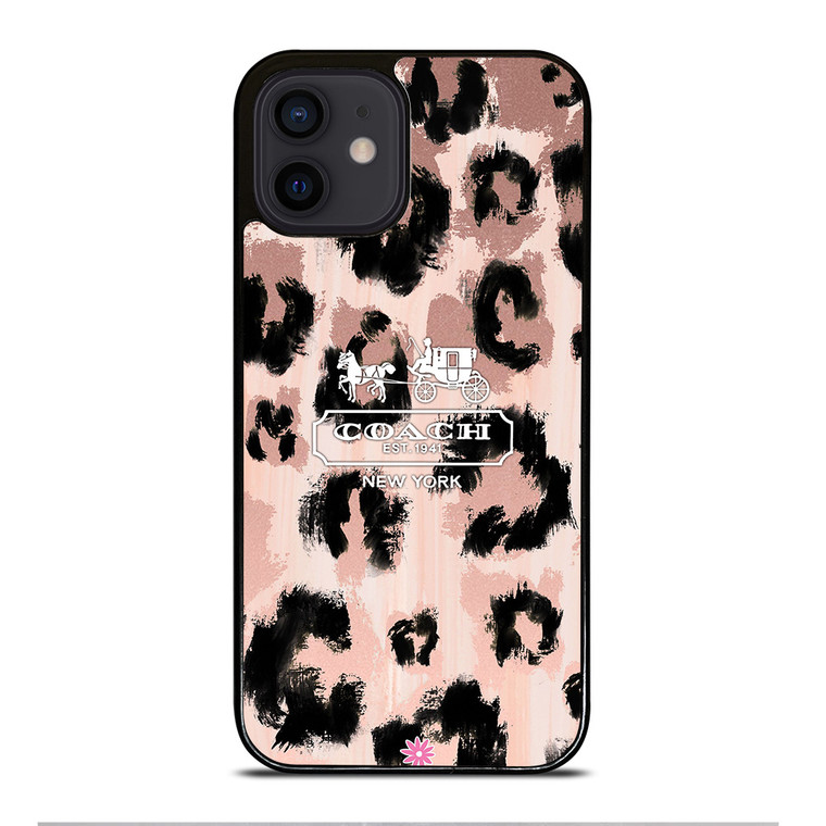COACH NEW YORK LEOPARD SKIN iPhone 12 Mini Case
