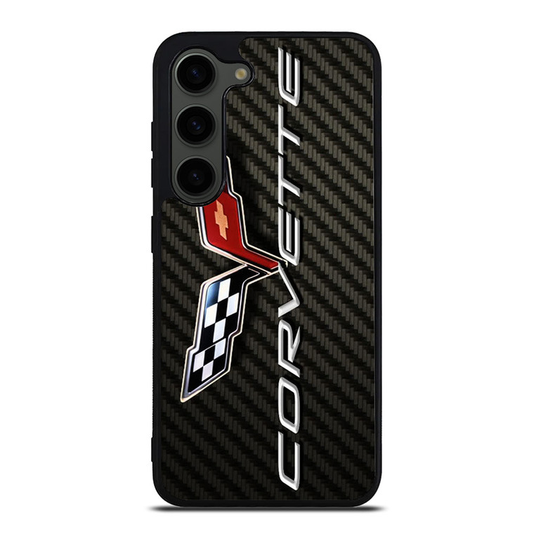 CORVETTE CHEY LOGO CARBON Samsung Galaxy S23 Plus Case