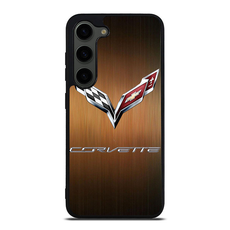 CORVETTE WOODEN LOGO Samsung Galaxy S23 Plus Case