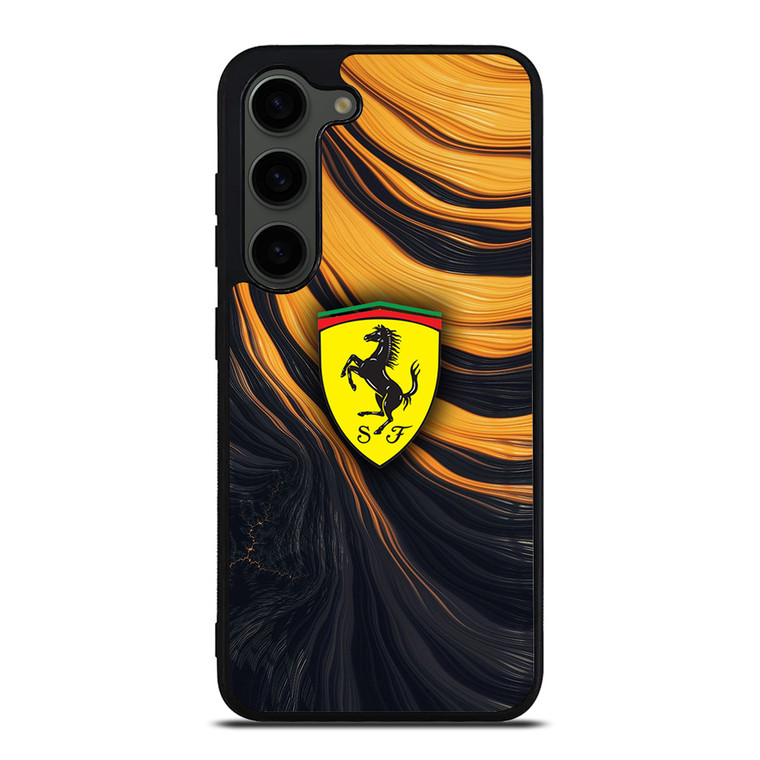 FERRARI LOGO YELLOW LIQUID Samsung Galaxy S23 Plus Case