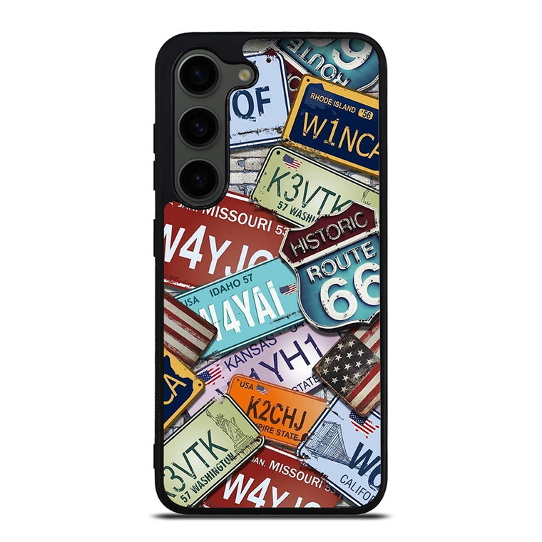 HISTORICAL ROUTE 66 NUMBER PLATE Samsung Galaxy S23 Plus Case