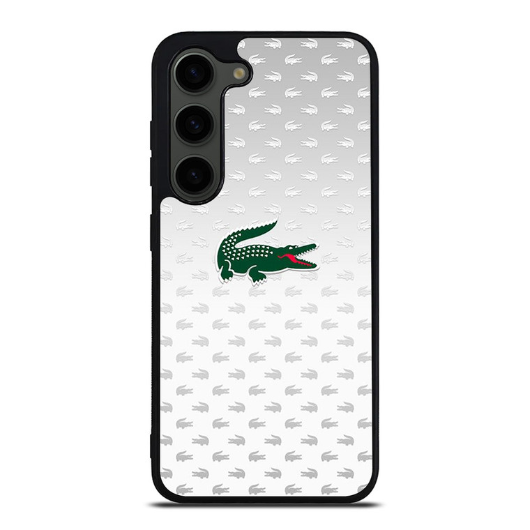 LACOSTE SILVER PATTERN Samsung Galaxy S23 Plus Case LACOSTE SILVER PATTERN Samsung Galaxy S23 Plus Case