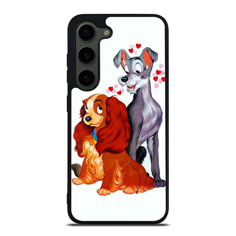 LADY AND THE TRAMP DISNEY CARTOON PAINTING Samsung Galaxy S23 Plus Case