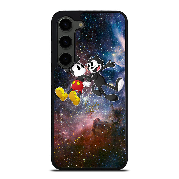 MICKEY MOUSE AND FELIX THE CAT Samsung Galaxy S23 Plus Case