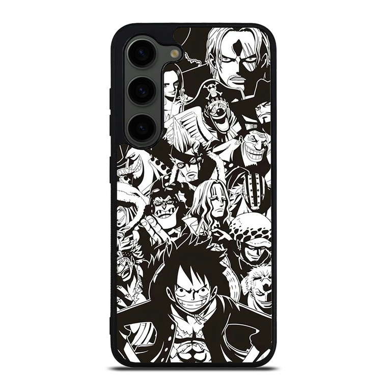 ONE PIECE CHARACTER BLACK WHITE Samsung Galaxy S23 Plus Case
