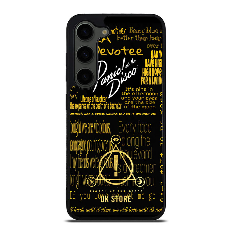 PANIC AT THE DISCO LOGO GOLD Samsung Galaxy S23 Plus Case
